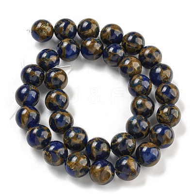 Synthetic Gold Clinquant Stone Beads Strands G-P549-A01-03A-1