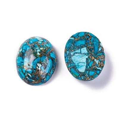 Synthetic Turquoise Cabochons G-L502-18x25mm-12A-1