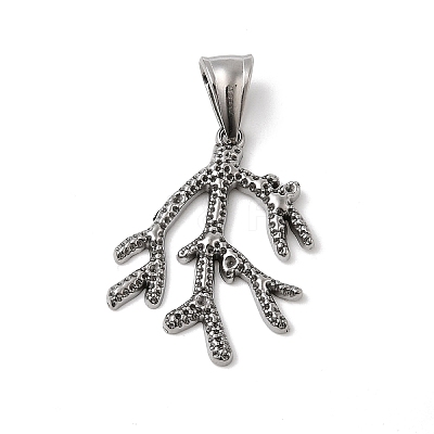 304 Stainless Steel Pendant Rhinestone Settings STAS-B167-13A-P-1