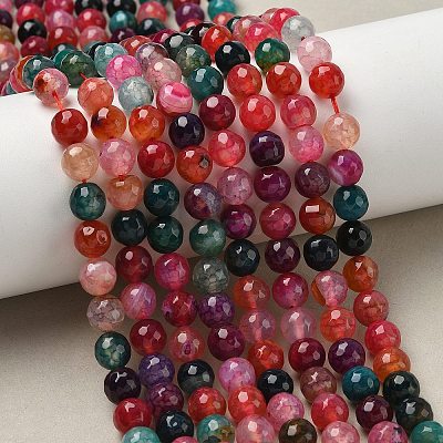 Natural Agate Beads Strands G-E469-05-8mm-1
