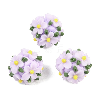 Handmade Polymer Clay Beads CLAY-H009-02E-1