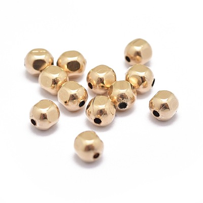 Yellow Gold Filled Beads KK-L183-035A-1