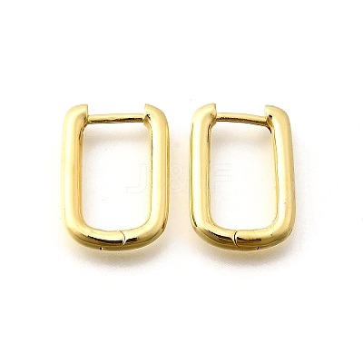 Brass Huggie Hoop Earrings LS-EJEW-F245-04G-A-1