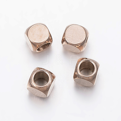 Ion Plating(IP) 304 Stainless Steel Beads STAS-F136-01RG-3x3mm-1