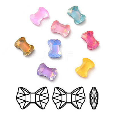 Mocha Style K9 Glass Rhinestone Cabochons RGLA-G017-04A-1