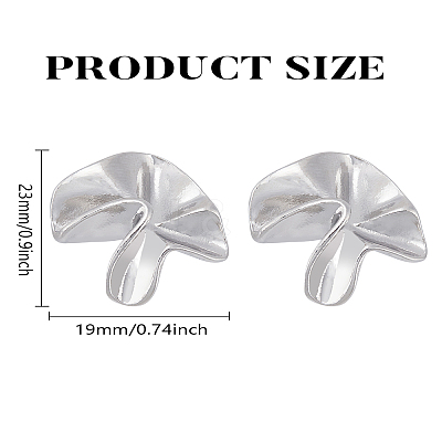 1 Pair Zinc Alloy Stud Earrings EJEW-LP0009-09P-1