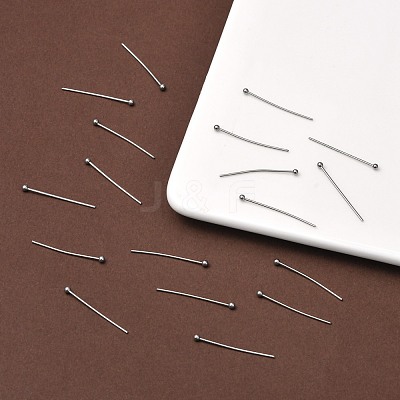 Tarnish Resistant 304 Stainless Steel Ball Head pins STAS-M010-25mm-01-1