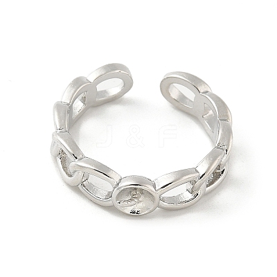 Brass Cup Peg Open Cuff Ring Settings LS-KK-G518-02P-03-1