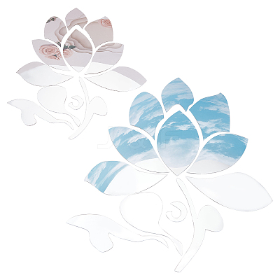 Mirror Wall Stickers DIY-WH0282-26B-1