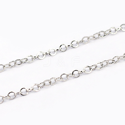 Tarnish Resistant 304 Stainless Steel Cable Chains CHS-L001-95-1