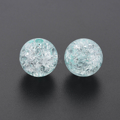 Transparent Crackle Acrylic Beads MACR-S373-66B-N11-1