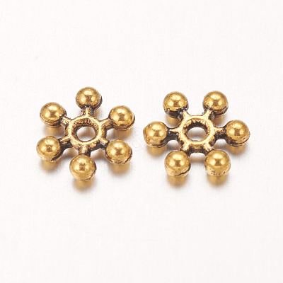 Zinc Alloy Beads Spacers PALLOY-Q062-AG-NF-1