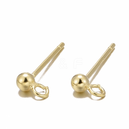 925 Sterling Silver Ear Stud Findings STER-K167-042A-G-1