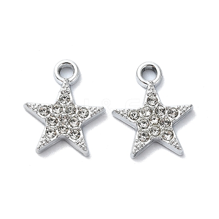 Alloy Rhinestone Pendants RB-P037-01P-03-1