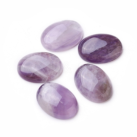 Natural Amethyst Cabochons G-A174-05D-18x25mm-1