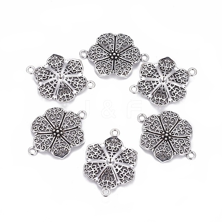 Tibetan Style Links connectors LS-TIBEP-LF9353YKG-AS-FF-1