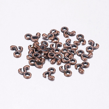 Tibetan Style Alloy Finding Mark Charms X-ECC031Y-R-1
