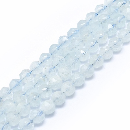 Natural Aquamarine Beads Strands G-F715-001B-1