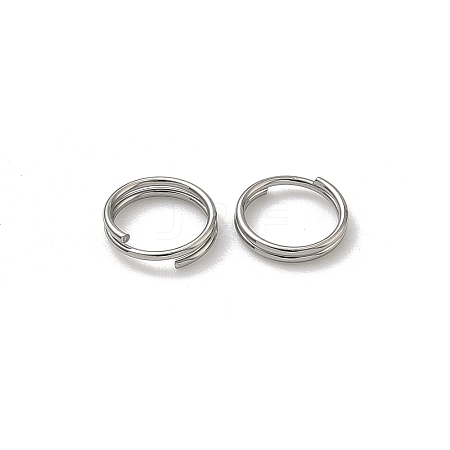 Tarnish Resistant Stainless Steel Split Rings X-STAS-E010-7x0.6mm-2-1