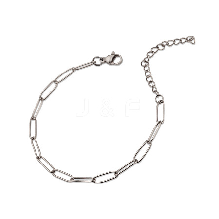 304 Stianless Steel Paperclip Chains STAS-CJC0003-18P-03-1
