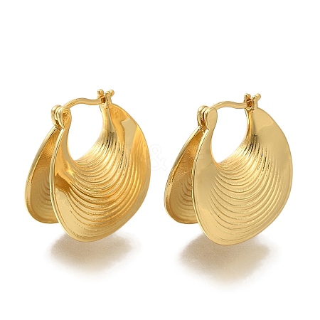 Rack Plating Chunky Brass Hoop Earrings EJEW-H016-24G-1