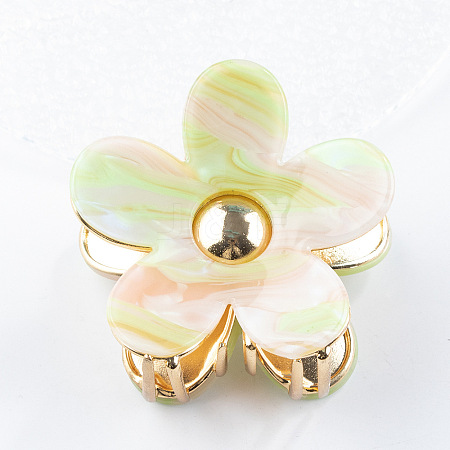 Flower Shape PVC Claw Hair Clips PW-WG78669-05-1