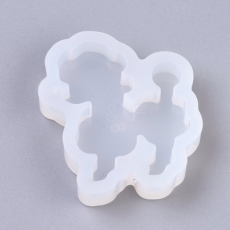 Poodle Dog Shape DIY Silhouette Silicone Molds DIY-WH0163-65-1