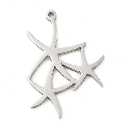 201 Stainless Steel Pendants STAS-R133-01P-04-1