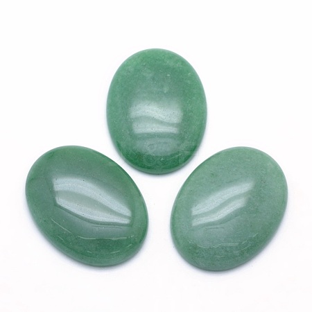 Natural Green Aventurine Cabochons X-G-P393-I06-1