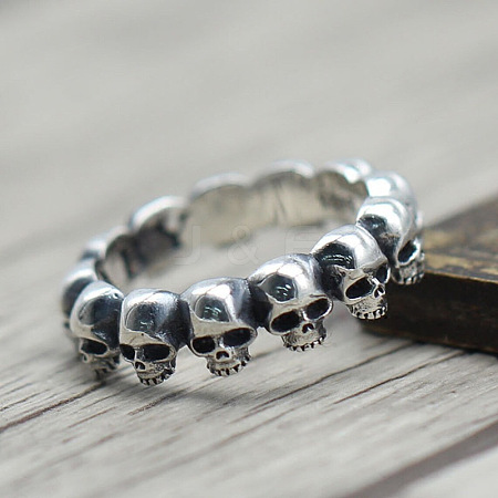 Skull Head Alloy Finger Rings FS-WGF71B4-03-1
