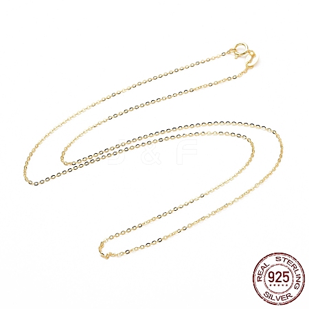 925 Sterling Silver Cable Chains Necklace for Women STER-I021-08A-G-1