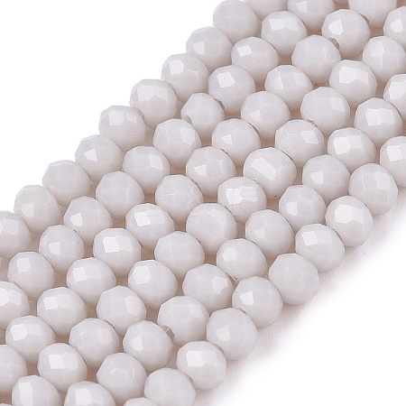 Opaque Solid Color Imitation Jade Glass Beads Strands EGLA-A044-P2mm-D19-1