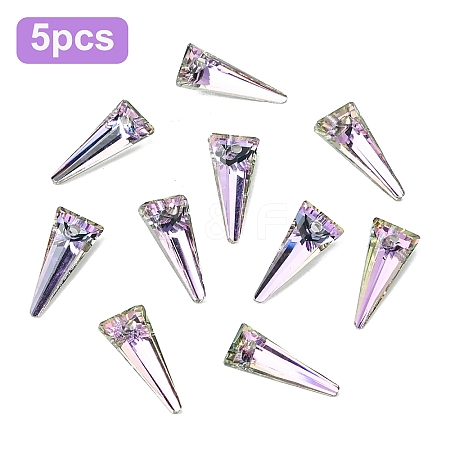 5Pcs K9 Glass Rhinestone Pendants GLAA-YW0004-89E-1