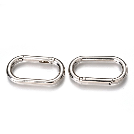 Zinc Alloy Spring Gate Rings PALLOY-C100-03P-03-1