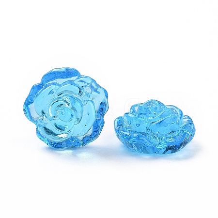 Handmade Lampwork Flower Beads X-LAMP-C004-05D-1