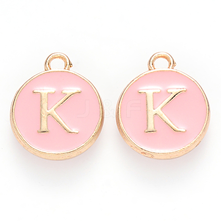 Golden Plated Alloy Enamel Charms LS-ENAM-S118-07K-1