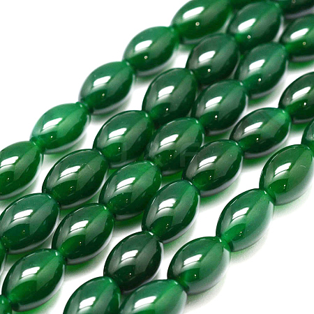 Natural Green Onyx Agate Bead Strands X-G-G877A-A05-1