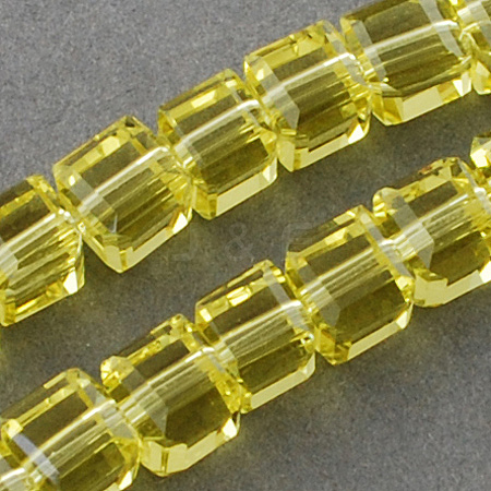 Glass Bead Strands GLAA-R041-8x8mm-06-1