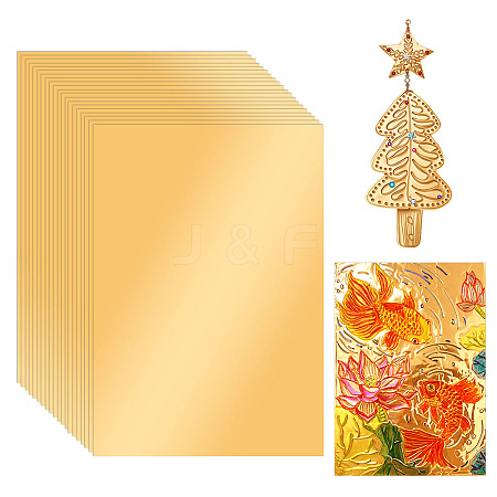 Rectangle Tinfoil Paper Sheets for Craft Engraving DIY-WH0671-302B-02-1