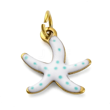 304 Stainless Steel Enamel Charms STAS-E550-40G-03-1