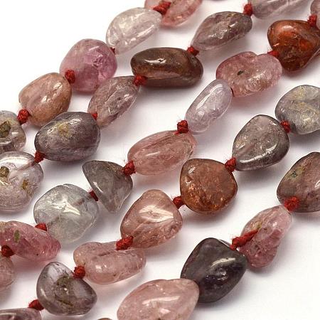 Natural Red Spinel Beads Strands G-L464-09-1