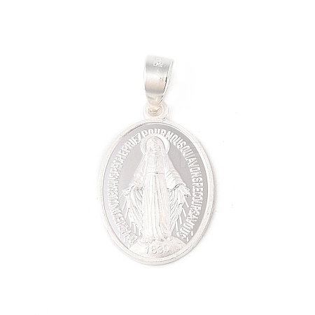 999 Sterling Silver Religious Medal Pendants STER-C006-02S-1
