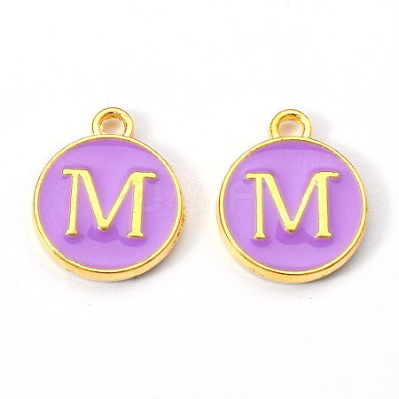 Golden Plated Alloy Enamel Charms LS-ENAM-S118-10M-1