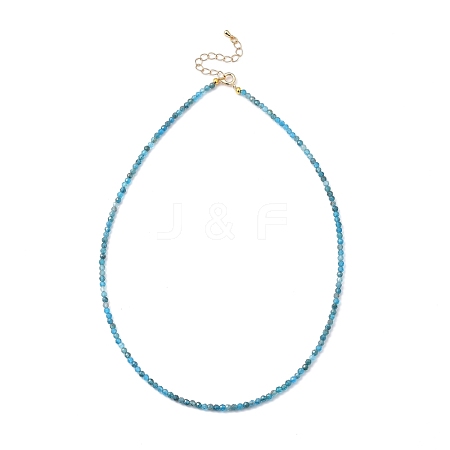 Natural Apatite Beaded Necklaces NJEW-JN02990-03-1