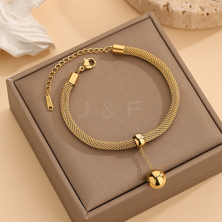 Fashionable 304 Stainless Steel Charm Bracelets FS-WG82355-02-1
