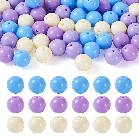 Opaque Acrylic Beads OACR-TAC0014-06B-1