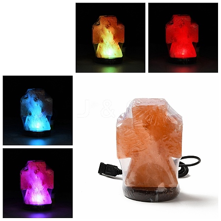 USB Natural Himalayan Rock Salt Lamp DJEW-P002-02D-1