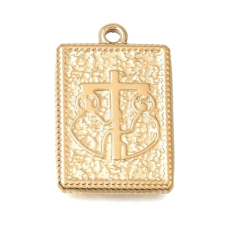 304 Stainless Steel Pendants STAS-D391-05G-02-1