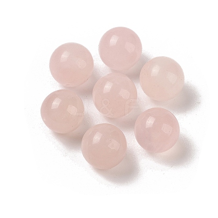 Natural Rose Quartz No Hole Sphere Beads G-K353-04B-01-1