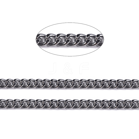 Iron Cuban Link Chains CH-R013-5x4mm-B-1